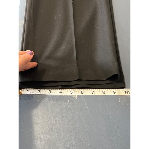 Talbots Heritage  Wool Blemd Black Wide-Leg  Pants 10P Office Career Business - Picture 6 of 11